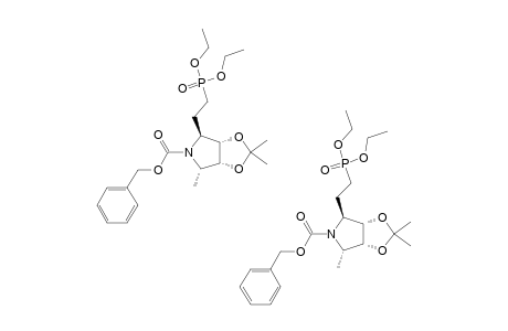 DIETHYL-(2S,3S,4R,5S)-2'-(N-BENZYLOXYCARBONYL-3,4-ISOPROPYLIDENEDIOXY-5-METHYLPYRROLIDIN-2-YL)-ETHANEPHOSPHONATE