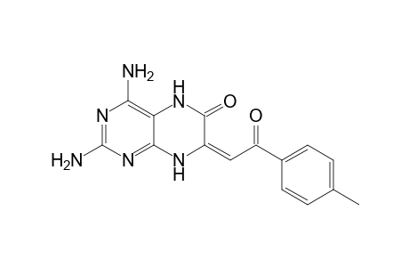 6(5H)-Pteridinone, 2,4-diamino-7,8-dihydro-7-[2-(4-methylphenyl)-2-oxoethylidene]-