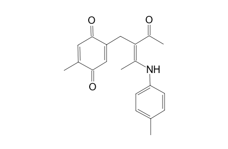 (Z)-5-Methyl-2-{4-[N-(4-methylphenyl)-amino]-2-oxo-pent-3-en-3-yl}-methyl-cyclohexa-2,5-dien-1,4-dione