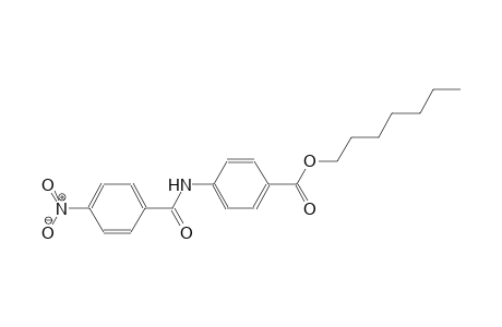 benzoic acid, 4-[(4-nitrobenzoyl)amino]-, heptyl ester