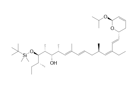 (2'R,6'R,8E,10E,14Z,16E,3R,4R,5R,6S,7R,13R)-(+)-4-tert-Butyldimethylsiloxy-17-(5',6'-dihydro-2'H-2'-isopropyloxypyran-6'-yl)-15-ethyl-6-hydroxy-3,5,7,9,13-pentamethylheptadeca-8,10,14,16-tetraene