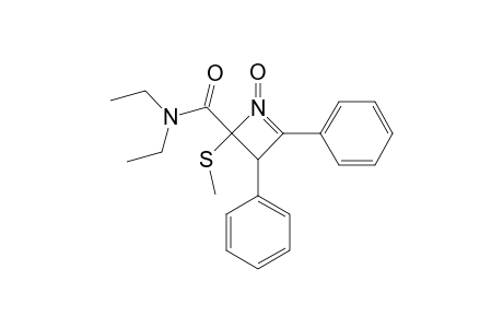N,N-Diethyl-2,3-dihydro-3,4-diphenyl-2-(methylthio)-2-azet-carboxamide-1-oxide