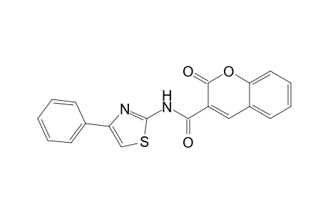 2-Oxo-N-(4-phenylthiazol-2-yl)-2H-chromene-3-carboxamide