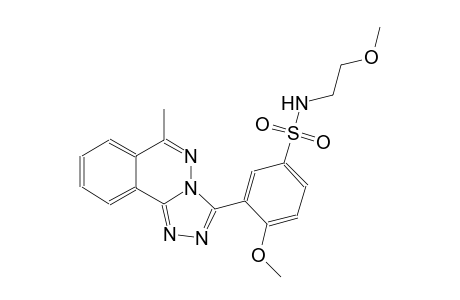 4-methoxy-N-(2-methoxyethyl)-3-(6-methyl[1,2,4]triazolo[3,4-a]phthalazin-3-yl)benzenesulfonamide