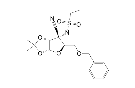 3-AMINO-5-O-BENZYL-3-C-CYANO-3-DEOXY-3-N-ETHANESULFONYL-1,2-O-ISOPROPYLIDENE-ALPHA-D-RIBOFURANOSE