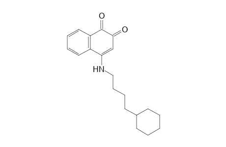 4-[(4-CYCLOHEXYLBUTYL)AMINO]-1,2-NAPHTHOQUINONE