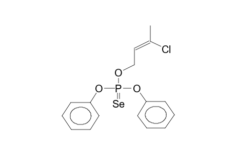 O,O-DIPHENYL-O-(3-CHLORO-2-BUTENYL)SELENOPHOSPHATE