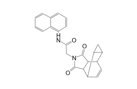 2-(3,5-dioxo-4-azatetracyclo[5.3.2.0~2,6~.0~8,10~]dodec-11-en-4-yl)-N-(1-naphthyl)acetamide