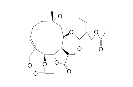 GERMACRA-4Z,11(13)-DIEN-12,6-A-OLIDE,5-B-ACETOXY-8-B-ACETYLSARRACIONYLOXY-10-A,15-DIHYDROXY