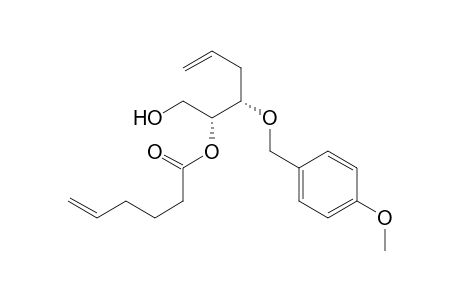 (1R,2S)-1-Hydroxymethyl-2-(4-methoxybenzyloxy)-pent-4-enyl Hex-5-enoate