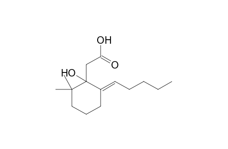 2-[(6E)-1-hydroxy-2,2-dimethyl-6-pentylidene-cyclohexyl]acetic acid