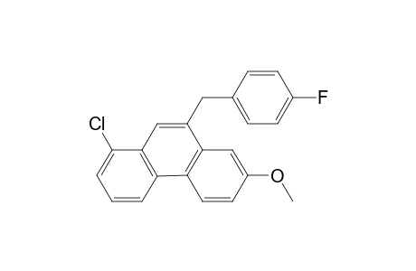 9-(4-Fluorobenzyl)-1-chloro-7-methoxyphenanthrene