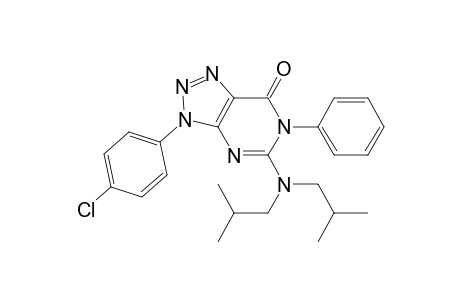 3-(4-Chlorophenyl)-5-di(iso-butyl)amino-6-phenyl-3,6-dihydro-7H-1,2,3-triazolo[4,5-d]pyrimidin-7-one