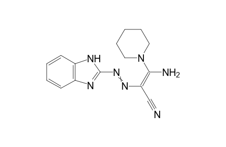 (2Z)-2-((1H-benzo[d]imidazol-2-yl)diazenyl)-3-amino-3-(piperidin-1-yl)acrylonitrile