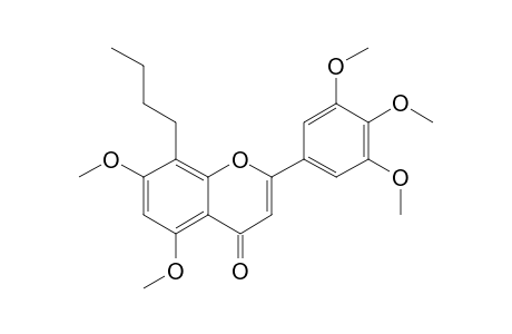 8-BUTYL-5,7-DIMETHOXY-2-(3',4',5'-TRIMETHOXYPHENYL)-4H-CHROMEN-4-ONE