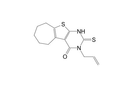 4H-cyclohepta[4,5]thieno[2,3-d]pyrimidin-4-one, 1,2,3,5,6,7,8,9-octahydro-3-(2-propenyl)-2-thioxo-