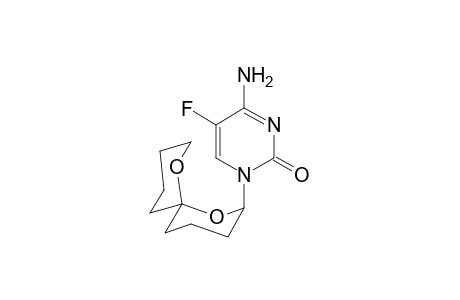 4-Amino-5-fluoro-1-spiro[2',2"-dipyrano]-2H-(1,3)-pyrimidine-2-one