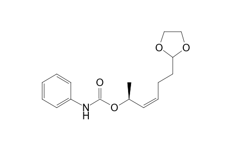 (3Z,2S)-7,7-Ethylenedioxyhept-3-en-2-yl N-phenylcarbamate