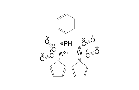 Tungsten(II) bis(cyclopenta-2,4-dien-1-ide)phenylphosphanide tungsten(I) tetracarbonyl