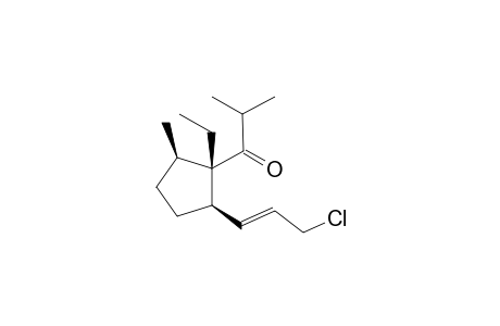 Isopropyl 1-Ethyl-5-methyl-2-(3-chloropropenyl)cyclopentane-1-carboxylate
