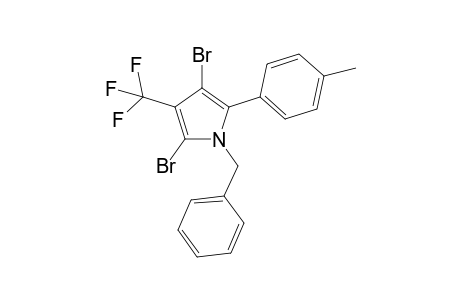1-benzyl-2-(4-methyl)Phenyl)-4-trifluoromethyl-3,5-dibromo-pyrrole