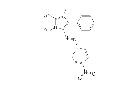 1-Methyl-2-phenyl-3-(p-nitrophenylazo)indolizine