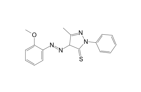 4-[(o-methoxyphenyl)azo]-3-methyl-1-phenyl-2-pyrazoline-5-thione