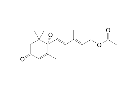 (2E,4E)-5-[(1S)-1-Hydroxy-2,6,6-trimethyl-4-oxocyclohex-2-en-1-yl]-3-methylpenta-2,4-dien-1-yl acetate