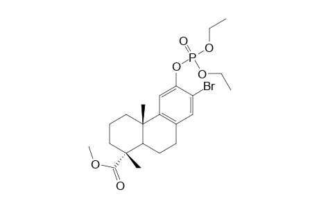 1-Phenanthrenecarboxylic acid, 7-bromo-6-[(diethoxyphosphinyl)oxy]-1,2,3,4,4a,9,10,10a-octahydro-1,4 a-dimethyl-, methyl ester, [1S-(1.alpha.,4a.alpha.,10a.beta.)]-