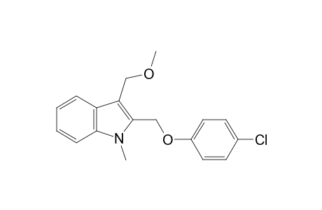 2-[(p-chlorophenoxy)methyl]-3-(methoxymethyl)-1-methylindole