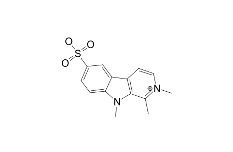 N,N-DIMETHYLHARMANE-6-SULFONIC-ACID-CATION