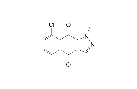 1H-Benz[f]indazole-4,9-dione, 8-chloro-1-methyl-