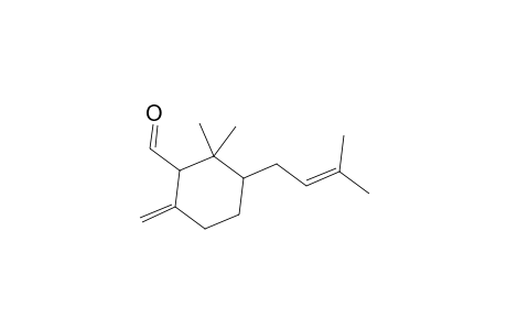 2,2-Dimethyl-3-(3-methyl-2-butenyl)-6-methylenecyclohexanecarbaldehyde