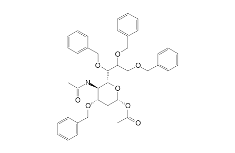 4-ACETAMIDO-3,6,7,8-TETRA-O-BENZYL-2,4-DIDEOXY-D-GLYCERO-ALPHA-D-GALACTOOCTOPYRANOSYL-ACETATE