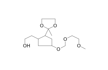 2-[4-(2-methoxyethoxymethoxy)-2-(2-methyl-1,3-dioxolan-2-yl)cyclopentyl]ethanol