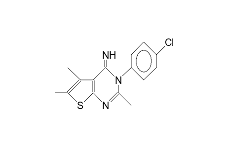 3-(4-Chloro-phenyl)-2,5,6-trimethyl-thieno(2,3-D)pyrimidin-4(3H)-imine