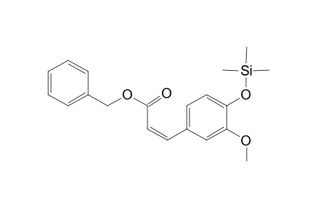 Benzyl (Z)-ferulate, mono-TMS
