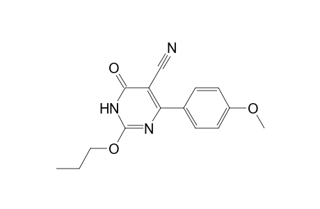 4-keto-6-(4-methoxyphenyl)-2-propoxy-1H-pyrimidine-5-carbonitrile