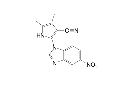 4,5-dimethyl-2-(5-nitro-1-benzimidazolyl)pyrrole-3-carbonitrile