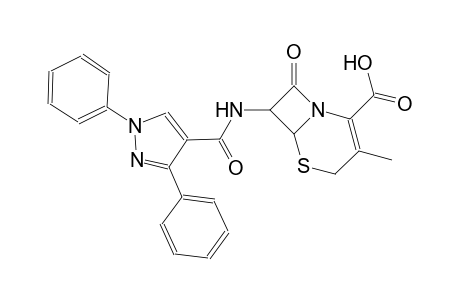 7-{[(1,3-diphenyl-1H-pyrazol-4-yl)carbonyl]amino}-3-methyl-8-oxo-5-thia-1-azabicyclo[4.2.0]oct-2-ene-2-carboxylic acid
