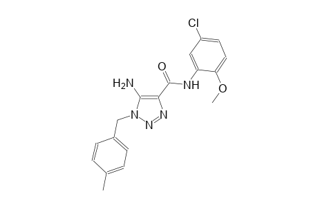 5-amino-N-(5-chloro-2-methoxyphenyl)-1-(4-methylbenzyl)-1H-1,2,3-triazole-4-carboxamide
