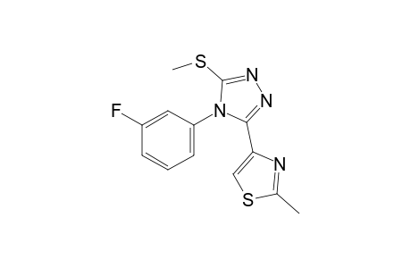 4-(m-fluorophenyl)-3-(2-methyl-4-thiazolyl)-5-(methylthio)-4H-1,2,4-triazole