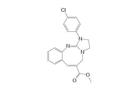 6-(Methoxycarbonyl)-1-(p-chlorophenyl)-1,2,3,5-tetrahydroimidazo[2,3-b]-(1,3)-benzodiazocine