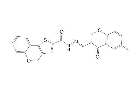 N'-[(E)-(6-methyl-4-oxo-4H-chromen-3-yl)methylidene]-4H-thieno[3,2-c]chromene-2-carbohydrazide