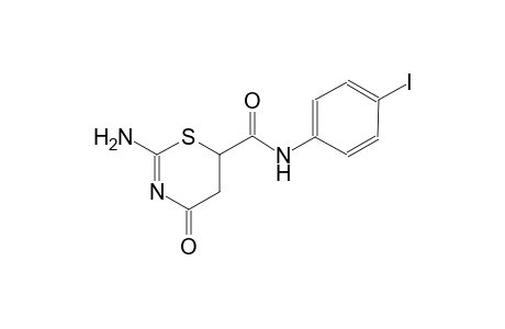2-amino-N-(4-iodophenyl)-4-oxo-5,6-dihydro-4H-1,3-thiazine-6-carboxamide