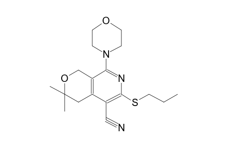1H-pyrano[3,4-c]pyridine-5-carbonitrile, 3,4-dihydro-3,3-dimethyl-8-(4-morpholinyl)-6-(propylthio)-