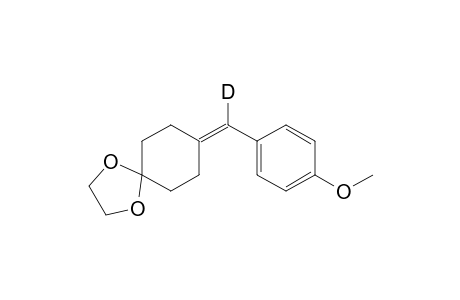 (Deuterio-(4-methoxyphenyl)methylidene)-4,4-ethylenedioxycyclohexane