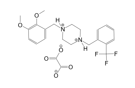 1-(2,3-dimethoxybenzyl)-4-[2-(trifluoromethyl)benzyl]piperazinediium oxalate