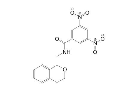 N-(3,4-dihydro-1H-2-benzopyran-1-ylmethyl)-3,5-dinitrobenzamide