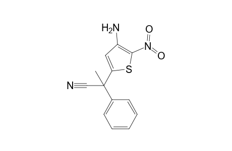 3-Amino-2-nitro-5-(1-phenyl-1-cyanoethyl)thiophene